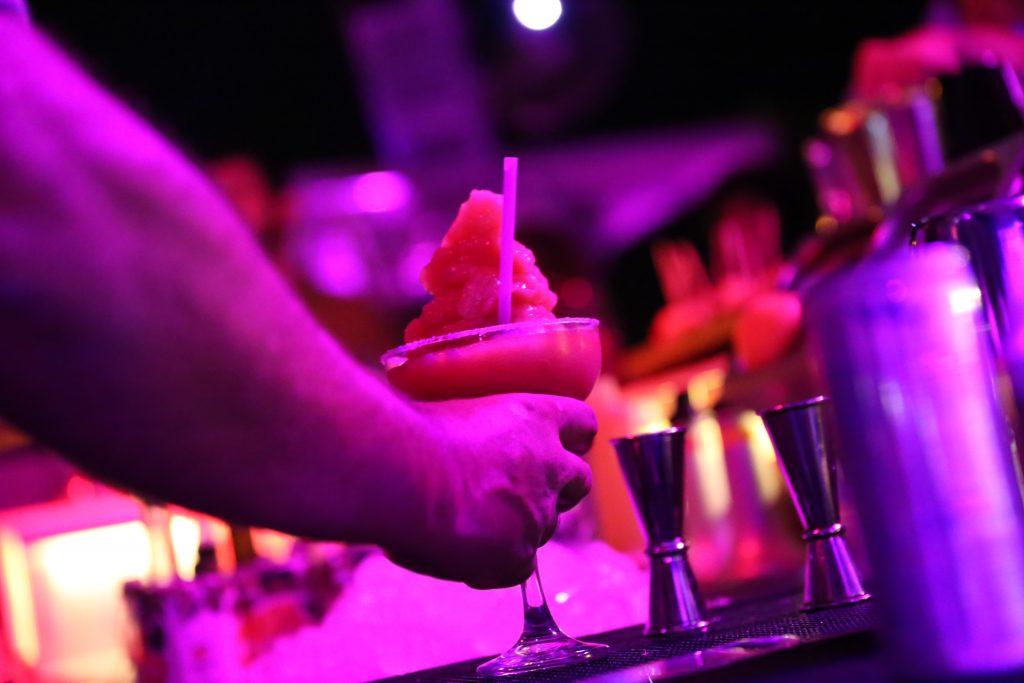 lush beach bar