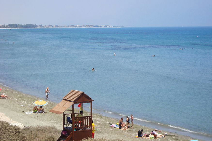 Faros beach in Pervolia village in Larnaca Republic of Cyprus