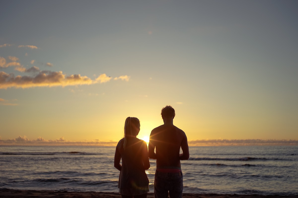 couple on a beach