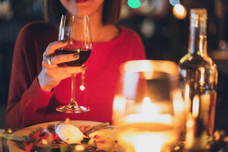 Woman in restaurant