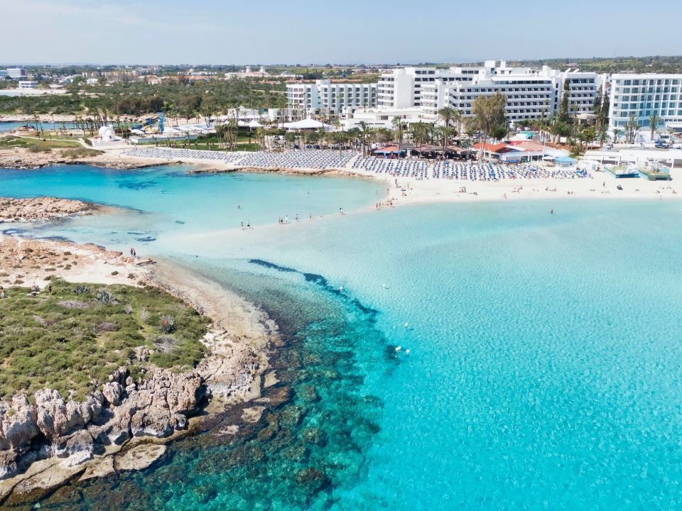 Nissi beach in Ayia Napa, Cyprus.
